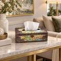 Luxury Ornate Decorative Tissue Box – Vintage Multicolour Tissue Holder