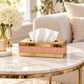 Luxury Quilted-Panel Tissue Box Cover