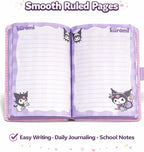 Premium Kuromi Secret Diary with Secure Lock – Cute Stationery Gift Set for Girls | Kidzermania