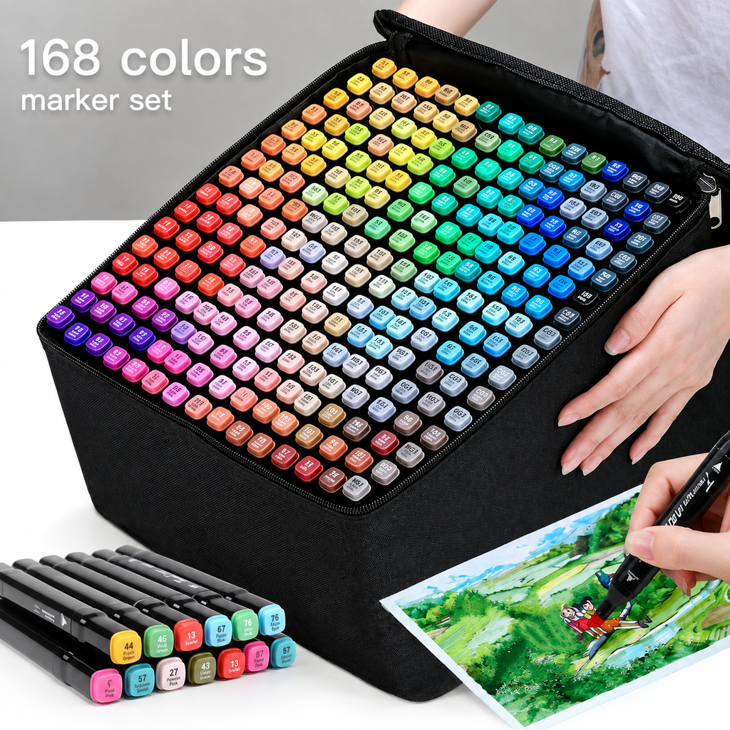 Master Artist's Alcohol Ink Markers — Copic Twin, Dual-Tip, Studio-Quality Blending
