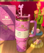 Imported Stanley LoveShackFancy Tumblers - Floral Design 40oz FlowState™ Quencher H2.0