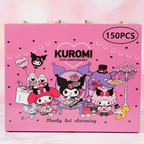 Kuromi Pink & Purple 150 PCS Art Set | Complete Drawing & Coloring Kit – Kidzermania