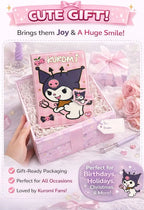 Premium Kuromi Secret Diary with Secure Lock – Cute Stationery Gift Set for Girls | Kidzermania