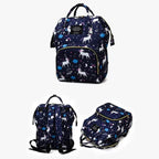 Cute Printed Baby Diaper Backpack – Large Capacity Waterproof Maternity Travel Bag