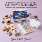 Premium 24-Color Acrylic Paint Marker Set – Professional Waterproof Art Markers for Rock Painting, Glass, Wood & Fabric