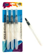 Keep Smiling 3 PCS Water Brush Pen Set | Refillable Aqua Water Brushes for Watercolor Painting & Calligraphy