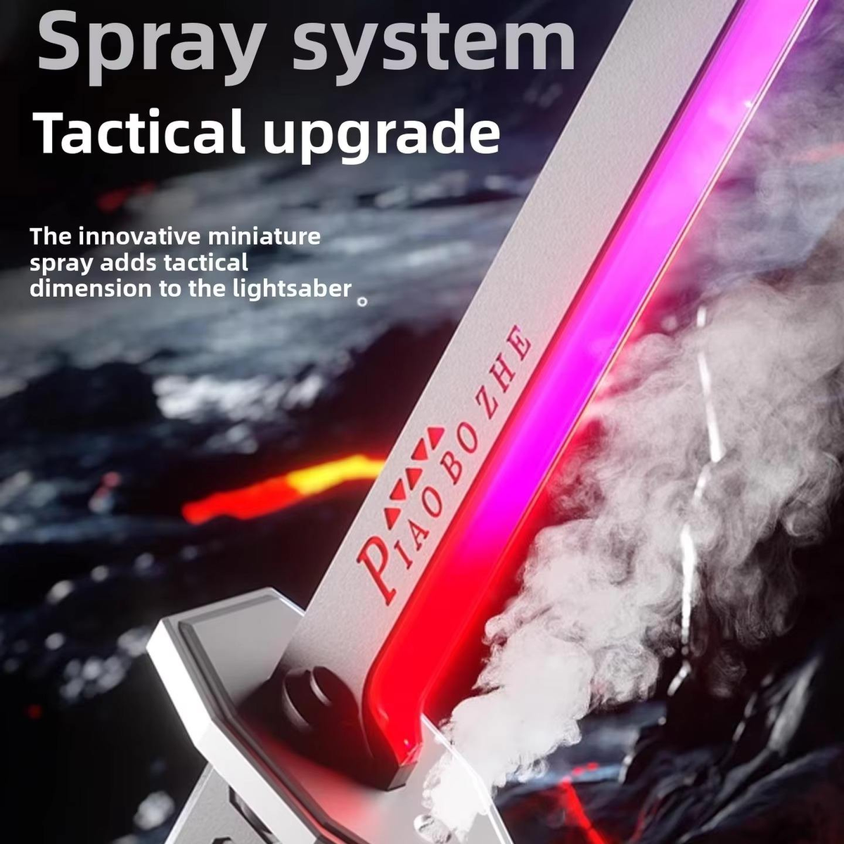 Cyber-Sword Pro: Futuristic RGB Lightsaber with Mist Spray & Sparking Effects