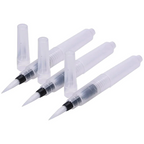 Keep Smiling 3 PCS Water Brush Pen Set | Refillable Aqua Water Brushes for Watercolor Painting & Calligraphy