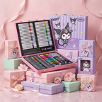 Kuromi Pink & Purple 150 PCS Art Set | Complete Drawing & Coloring Kit – Kidzermania