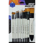 Keep Smiling 12 PCS Artist Brush Set | Premium Paint Brushes for Acrylic, Watercolor & Oil Painting