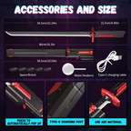 Cyber-Sword Pro: Futuristic RGB Lightsaber with Mist Spray & Sparking Effects