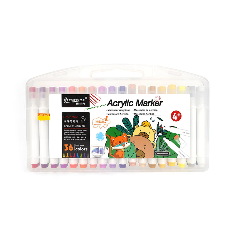 Giorgione Acrylic Markers - 24, 36, 48 sets! Vibrant colors for art & craft!