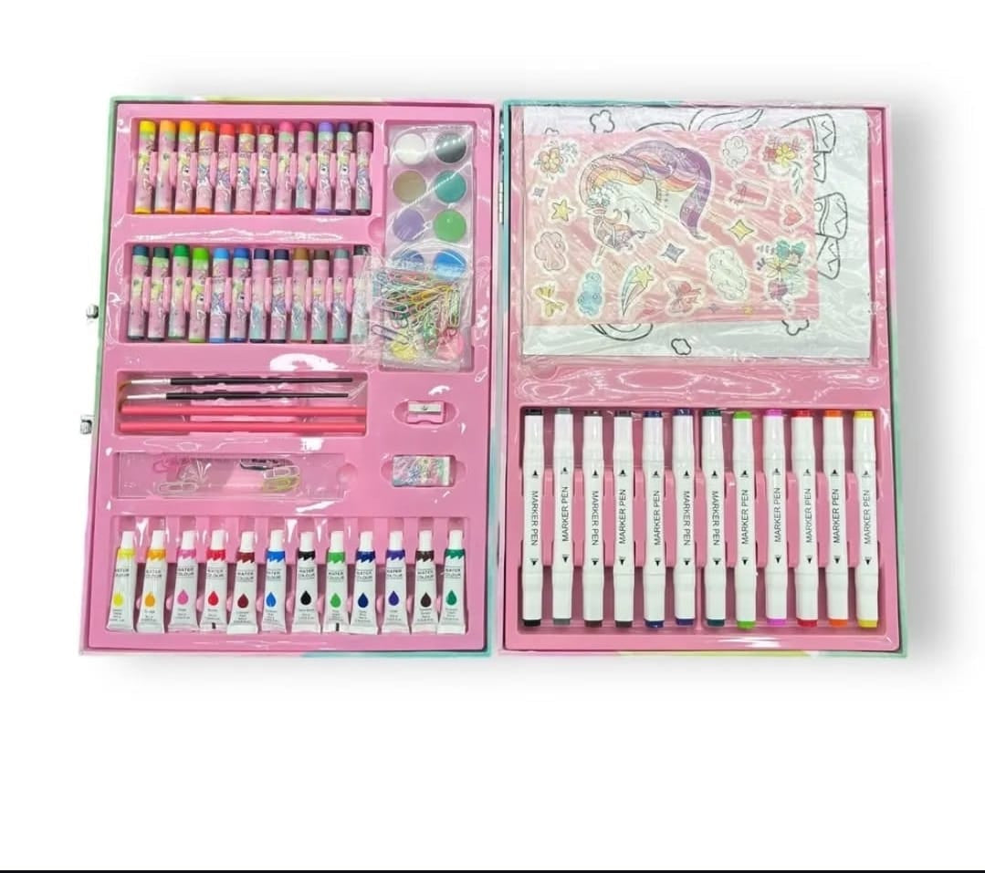 128 piece Kids' Art Sets - 4 Fun Themes!