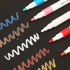 Premium 12-Pack Acrylic Marker Pens for Rock Painting, Wood, Glass, and DIY Art Projects – Vivid & Permanent