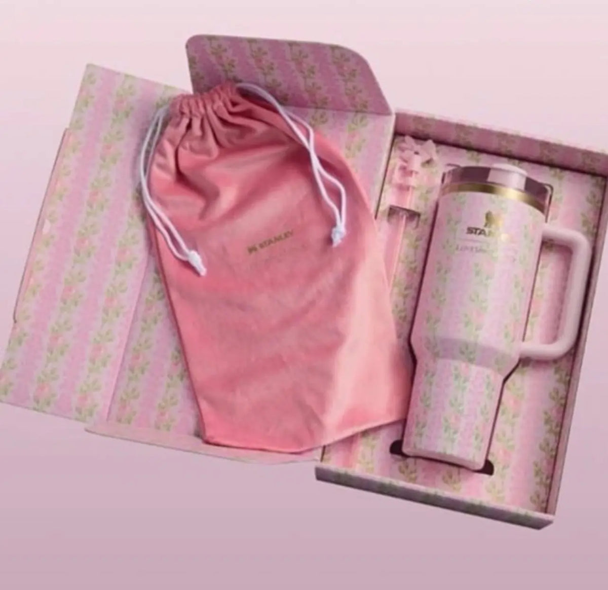 LOVESHACKFANCY x Stanley Pink Floral Tumbler