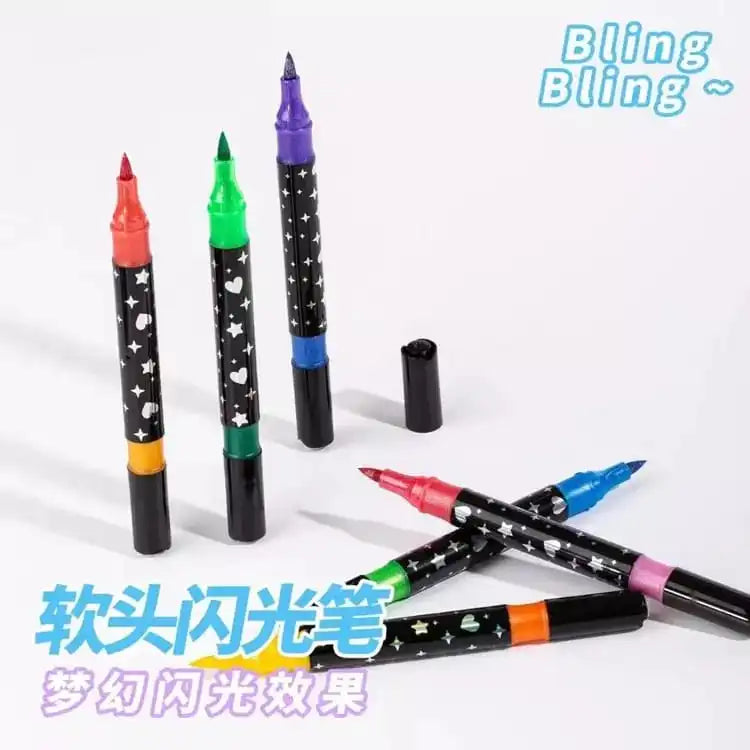 Ultimate Sparkle & Shine Metallic Glitter Marker Pen Set