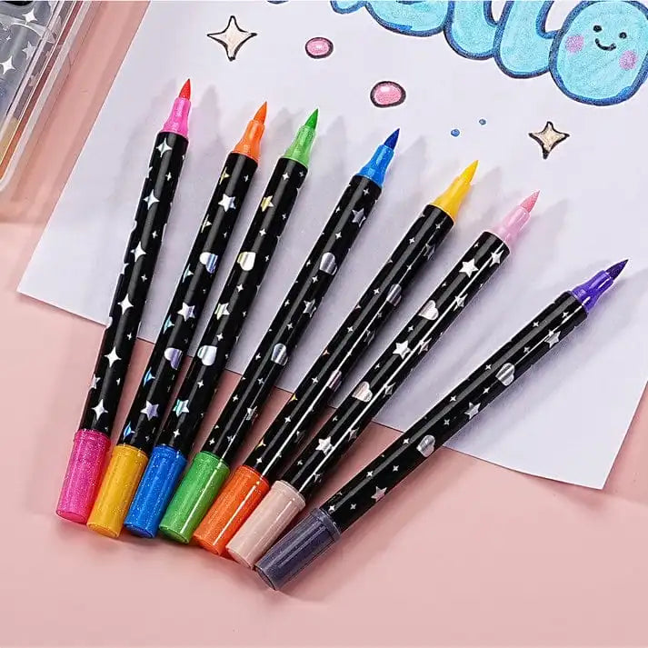 Ultimate Sparkle & Shine Metallic Glitter Marker Pen Set