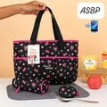 Disney Minnie Mouse Baby Diaper Bag with Changing Mat, Storage Pouch & Bottle Case