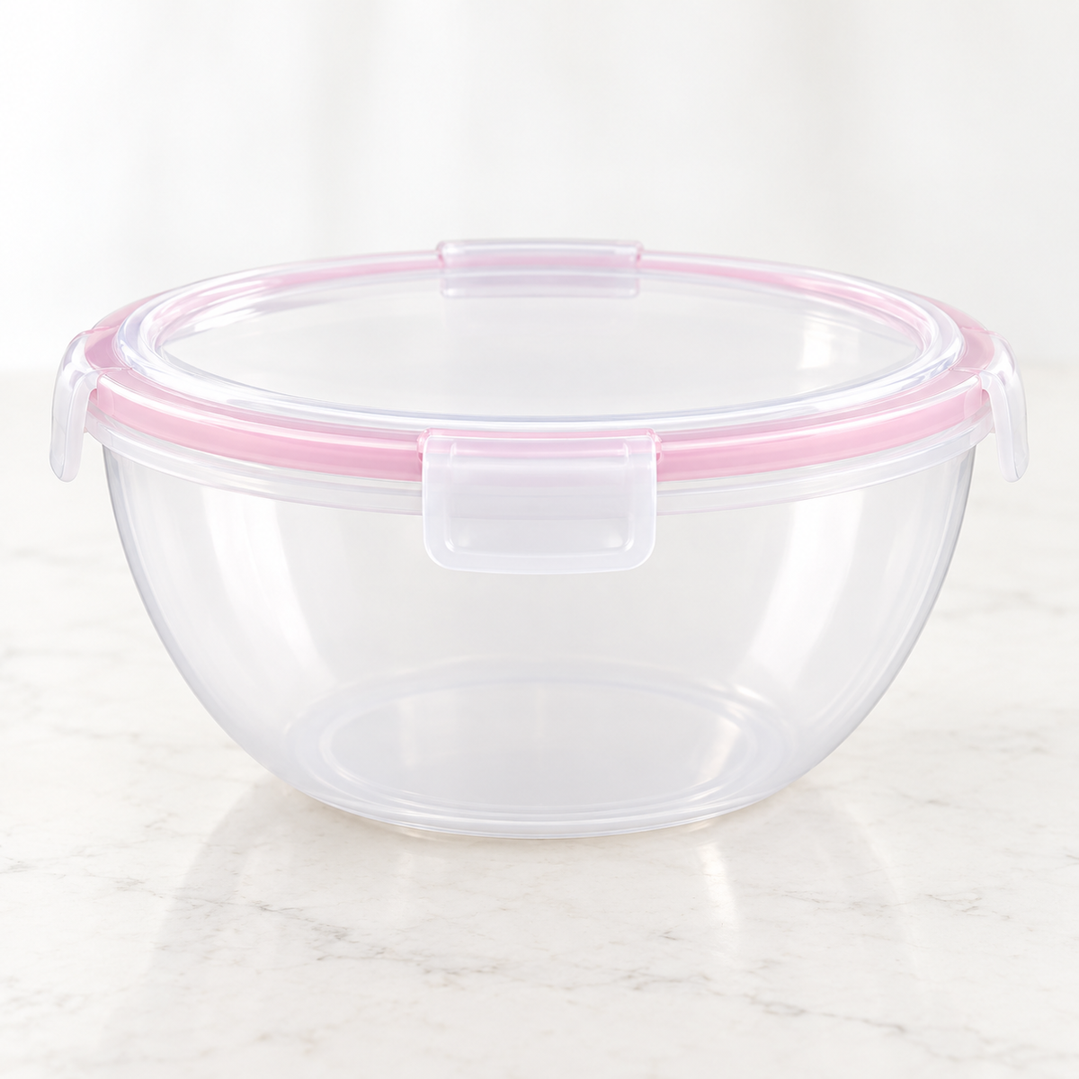 Round Airtight Food Storage Bowl with Locking Lid – 2.5L