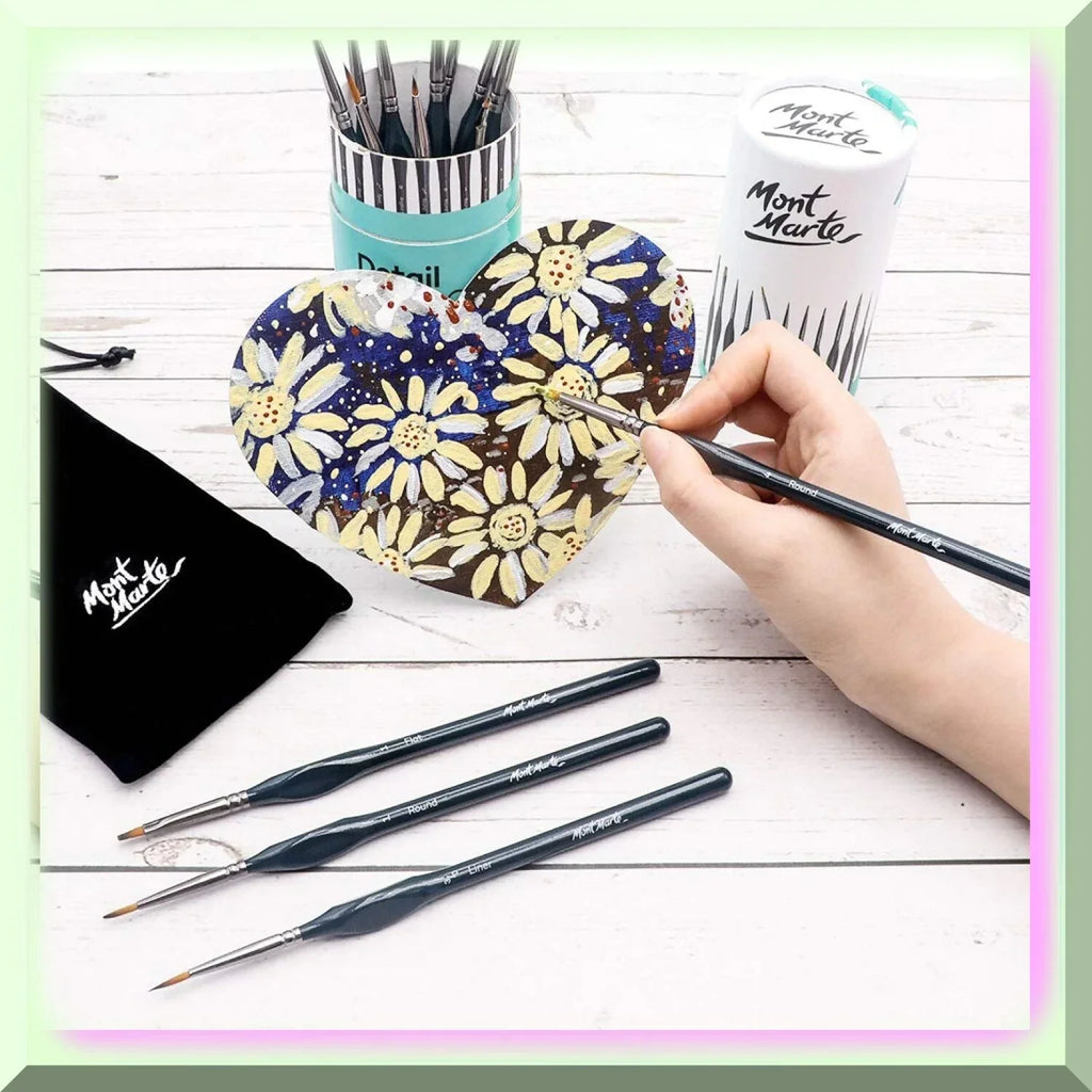 Artistic Touch Brush Set: 15-Piece Taklon Bristle Collectio