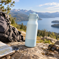 700ml Sky Blue Leakproof Water Bottle – Locking Flip-Top Flask