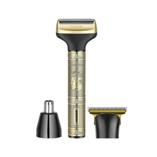 SM-542 3-in-1 Vintage Trimmer - Retro-Style Hair & Beard Grooming Kit