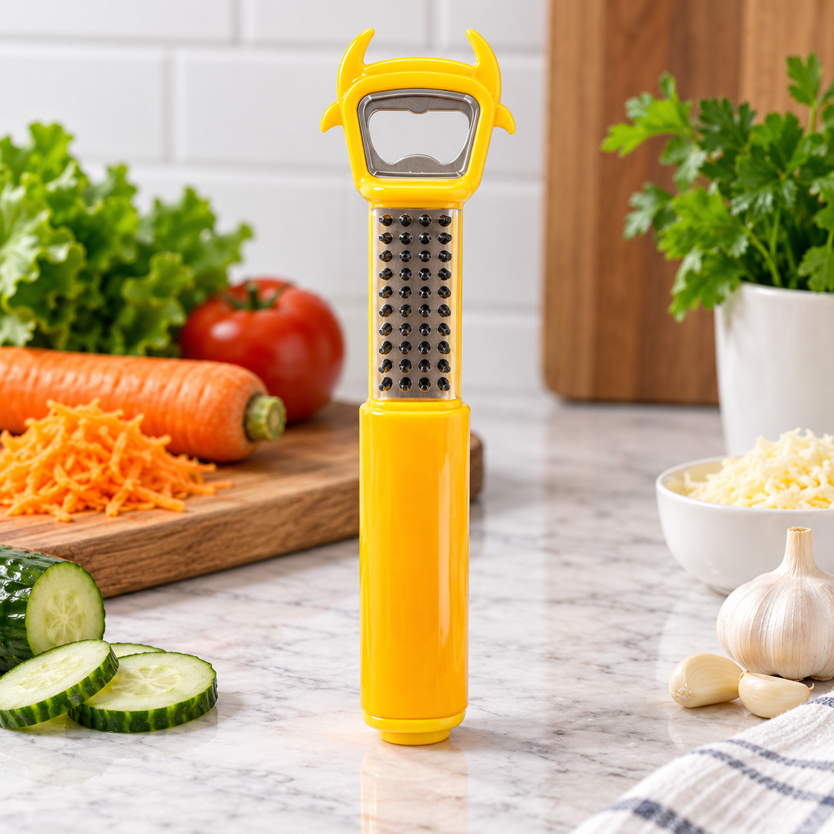 7-in-1 Kitchen Multi-Tool Grater & Bottle Opener