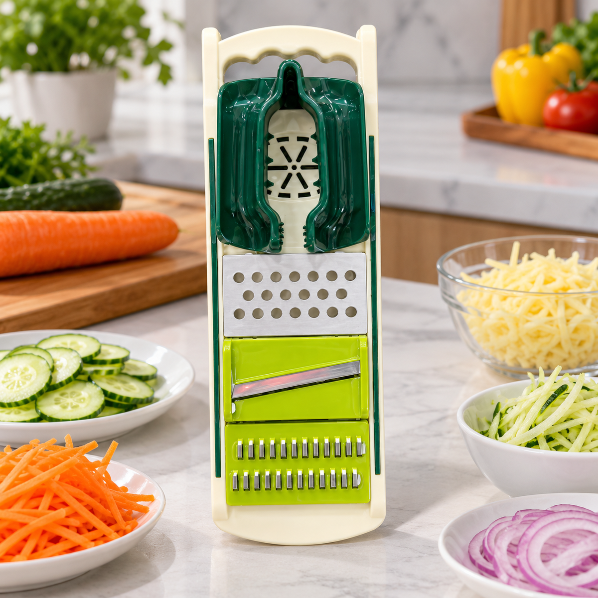 Multifunction Mandoline Vegetable Slicer & Grater