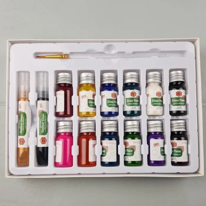 Glass Color Painting Colors Set Of 15