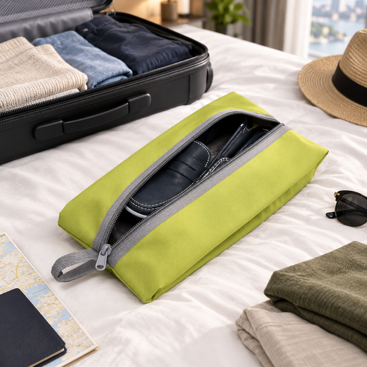 Multipurpose Zippered Travel Shoe Storage Bag
