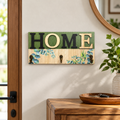 Floral HOME Wooden Wall Key Holder with 3 Hooks